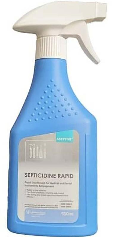 33948430e248b61d85ae54ef45d9069b قیمت و خرید محلول ضدعفونی کننده سریع تجهیزات، ابزار و وسایل پزشکی و دندانپزشکی سپتی سیدین رپید ۵۰۰ سی سی